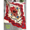 A new 140 large square scarf and silk scarf for women, a fashionable spring and summer neckerchief, scarf, neck protection, stylish and motherly style scarf and shawl Specification image